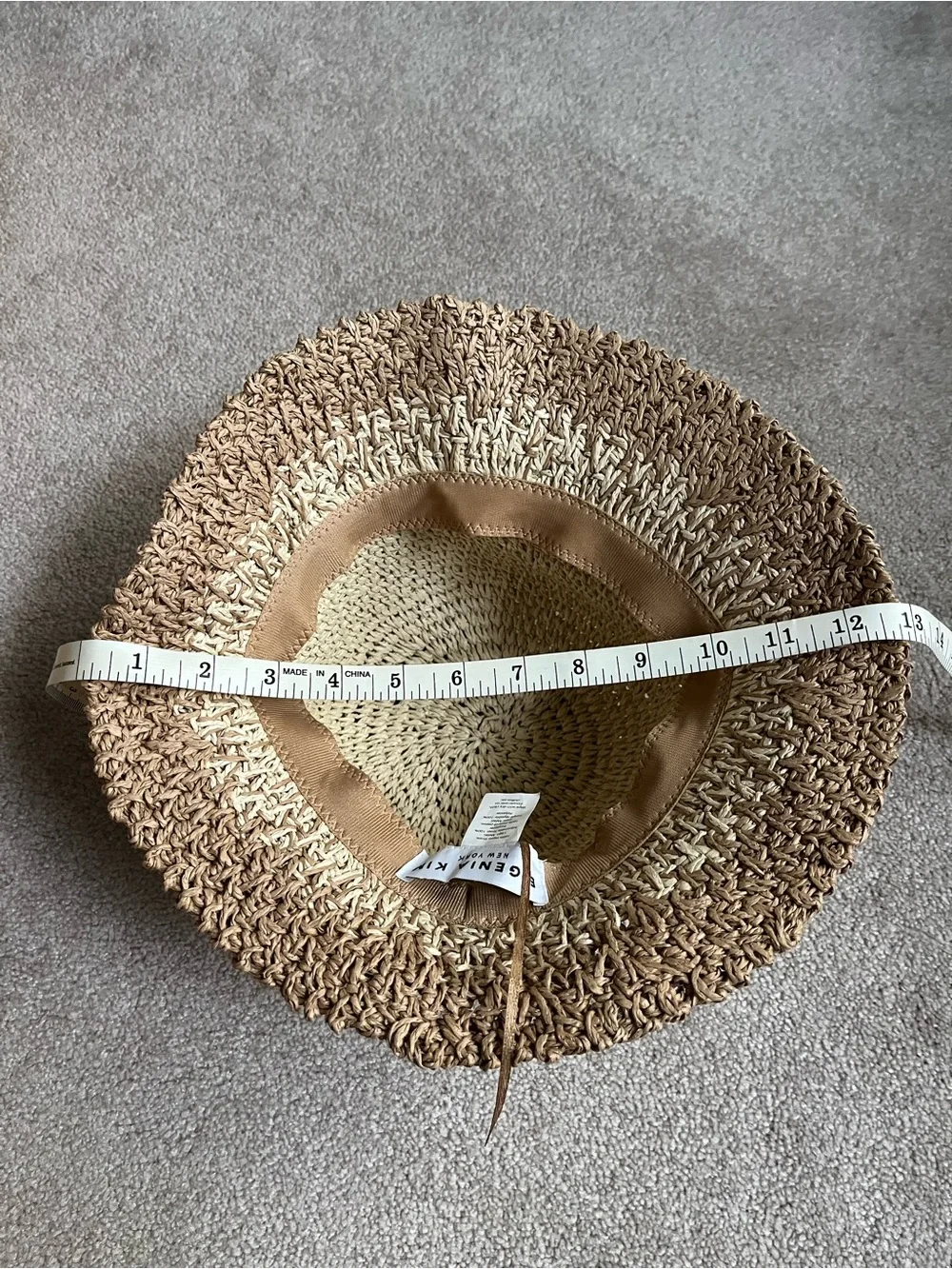Eugenia Kim - Bailey Straw Bucket Hat | One Size, Women’s, Tan, Crochet